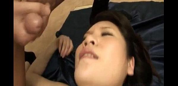  Suzuki Chao Asian babe gets hairy pussy pounded while giving a blowjob